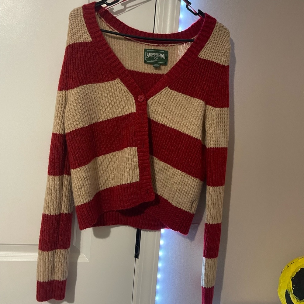 Candy cane cardigan